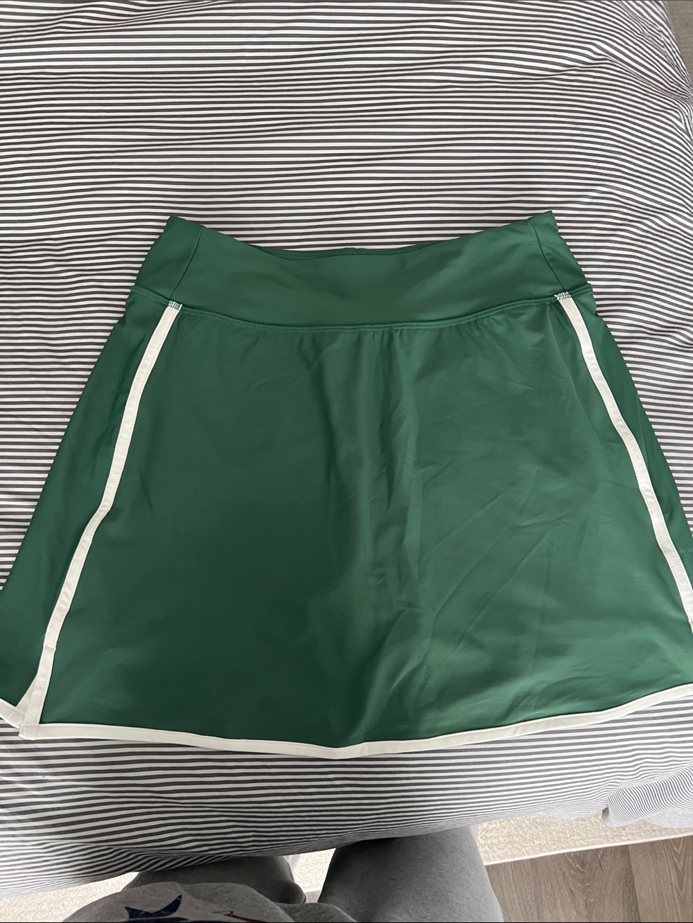 Old Navy Green Mini Skirt with White Trim